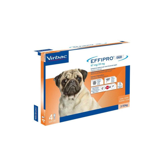 EFFIPRO DUO CANE 4PIP 2-10KG