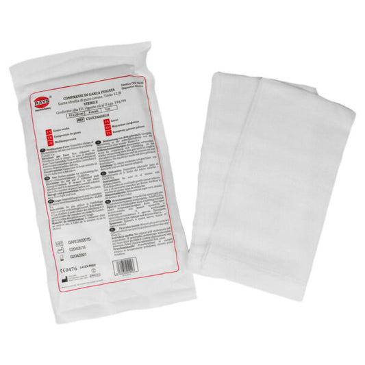 COMPRESSE DI GARZA STERILE PIEGATA 16 STR. 10x10 cm 10pz