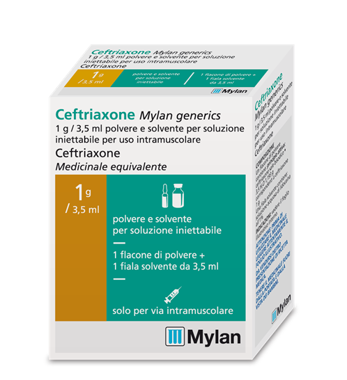 Ceftriaxone 3,5ml1gr Mylan